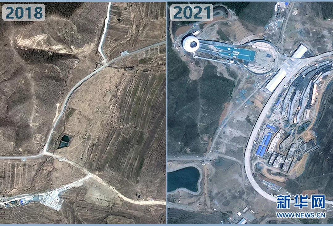 衛(wèi)星見證，這里如何變身“冬奧小城”