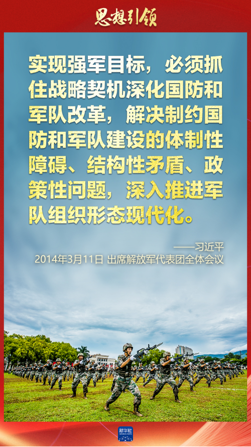思想引領(lǐng)｜兩會(huì)上，習(xí)主席這樣談強(qiáng)軍之路