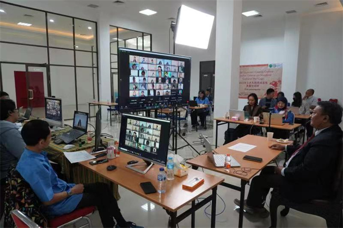 活動(dòng)現(xiàn)場。供圖：印尼三一一大學(xué)孔子學(xué)院