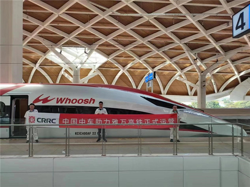 動車組整裝待發(fā)。中車青島四方機(jī)車車輛股份有限公司供圖