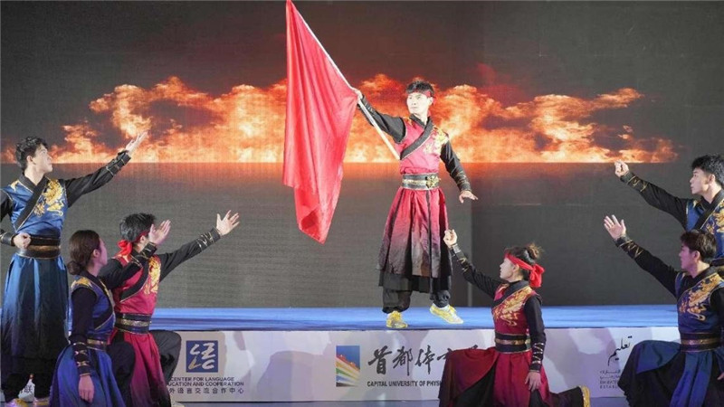圖為“華夏風(fēng) 功夫情”演出場景，中國駐阿聯(lián)酋大使館供圖