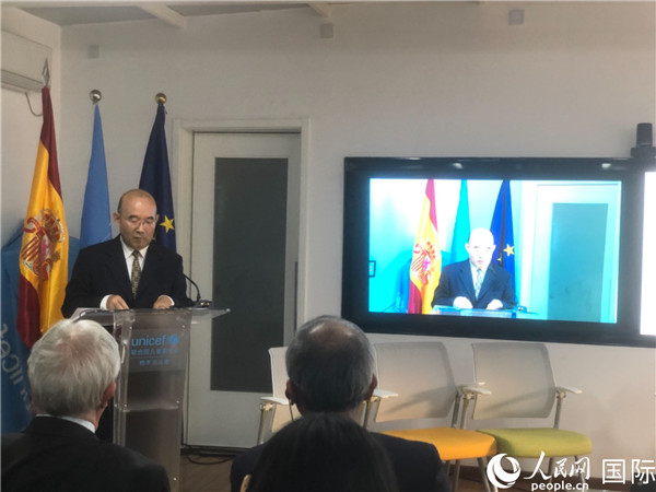 生態(tài)環(huán)境部應(yīng)對(duì)氣候變化司一級(jí)巡視員孫楨在研討會(huì)上致辭。 人民網(wǎng)記者 趙健攝