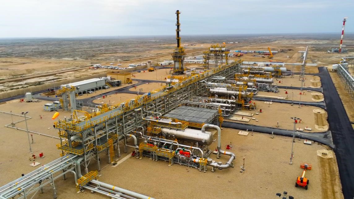 圖為西古爾納-1油田項目一景。中國石油（伊拉克）西古爾納公司供圖。