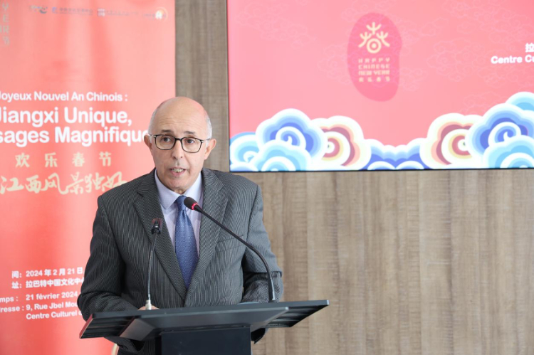 拉巴特文化藝術(shù)遺產(chǎn)復(fù)興協(xié)會主席德里希致辭。霍晶攝