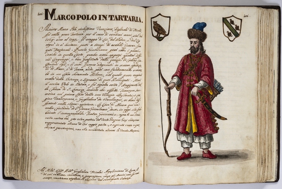 “馬可·波羅的世界”展覽的部分展品。威尼斯市立博物館基金會(huì)供圖