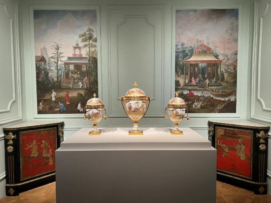 路易十五王后瑪麗·萊什琴斯卡的“中國(guó)人廳”。新華社記者徐壯 攝