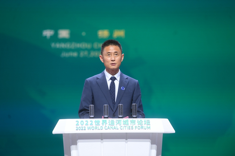 江蘇省文化和旅游廳副廳長(zhǎng)李川在大會(huì)上致辭。邵丹攝