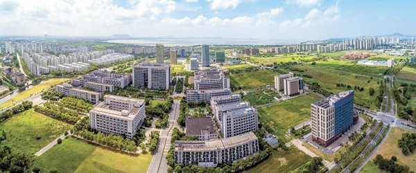 航拍產(chǎn)業(yè)園區(qū)一角。無(wú)錫高新區(qū)管委會(huì)供圖