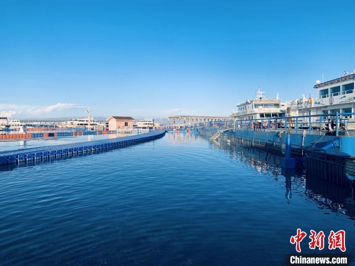 圖為青海湖一角。(資料圖) 張傲 攝