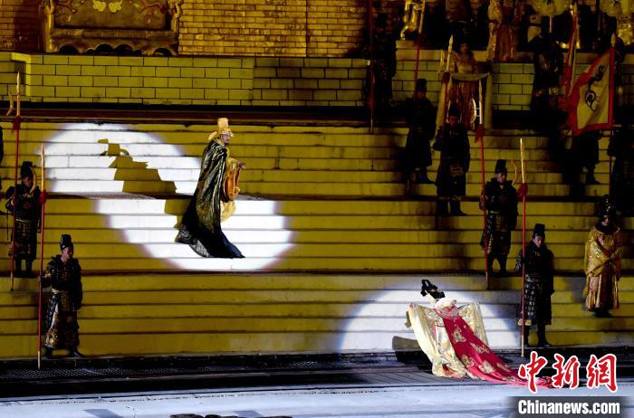 3月17日，西藏拉薩，《文成公主》大型史詩劇演出現(xiàn)場。　李林 攝