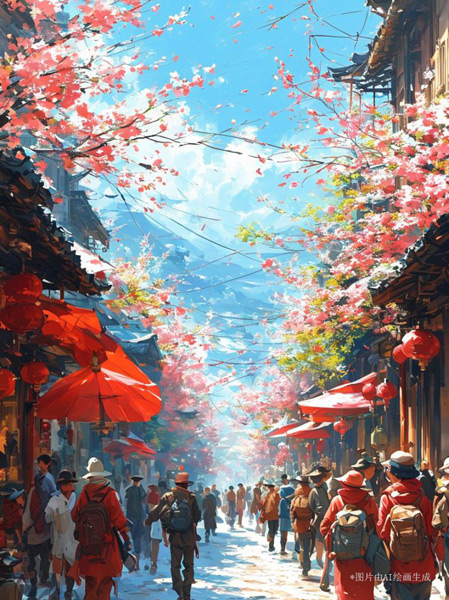 【巳巳如意萬象新】漫評(píng)丨紅紅火火中國(guó)年，照見新年新圖景