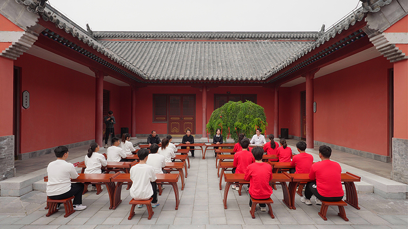 “一塊豆腐話清廉”思政課。滁州市委網(wǎng)信辦供圖