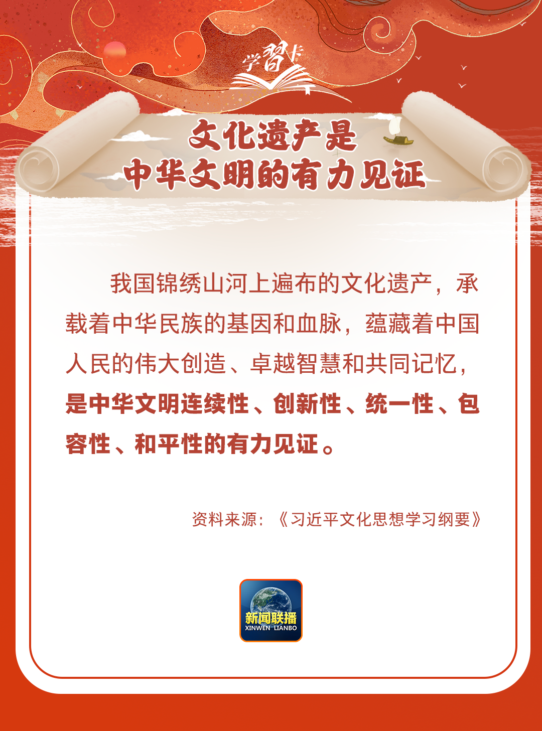 學(xué)習(xí)卡丨守護(hù)好中華民族的文化瑰寶！