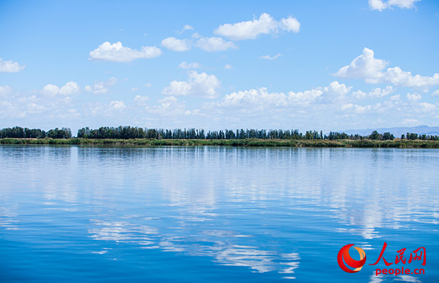 烏梁素海風(fēng)景秀美。人民網(wǎng) 孟佳澍攝