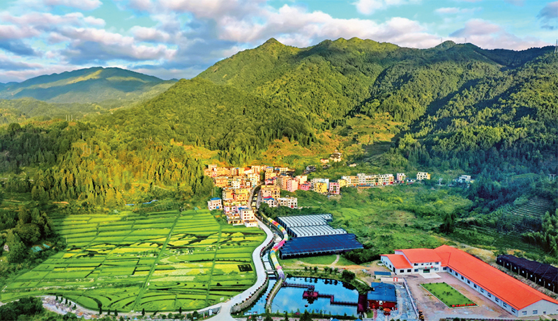 林茂田豐、天藍水清的“七彩”后洋村。 寧德市委宣傳部供圖 （2023年第24期《求是》雜志刊發(fā)）