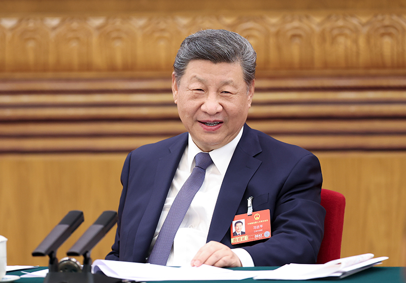 2026年3月5日下午，中共中央總書記、國家主席、中央軍委主席習(xí)近平參加他所在的十四屆全國人大四次會(huì)議江蘇代表團(tuán)審議。