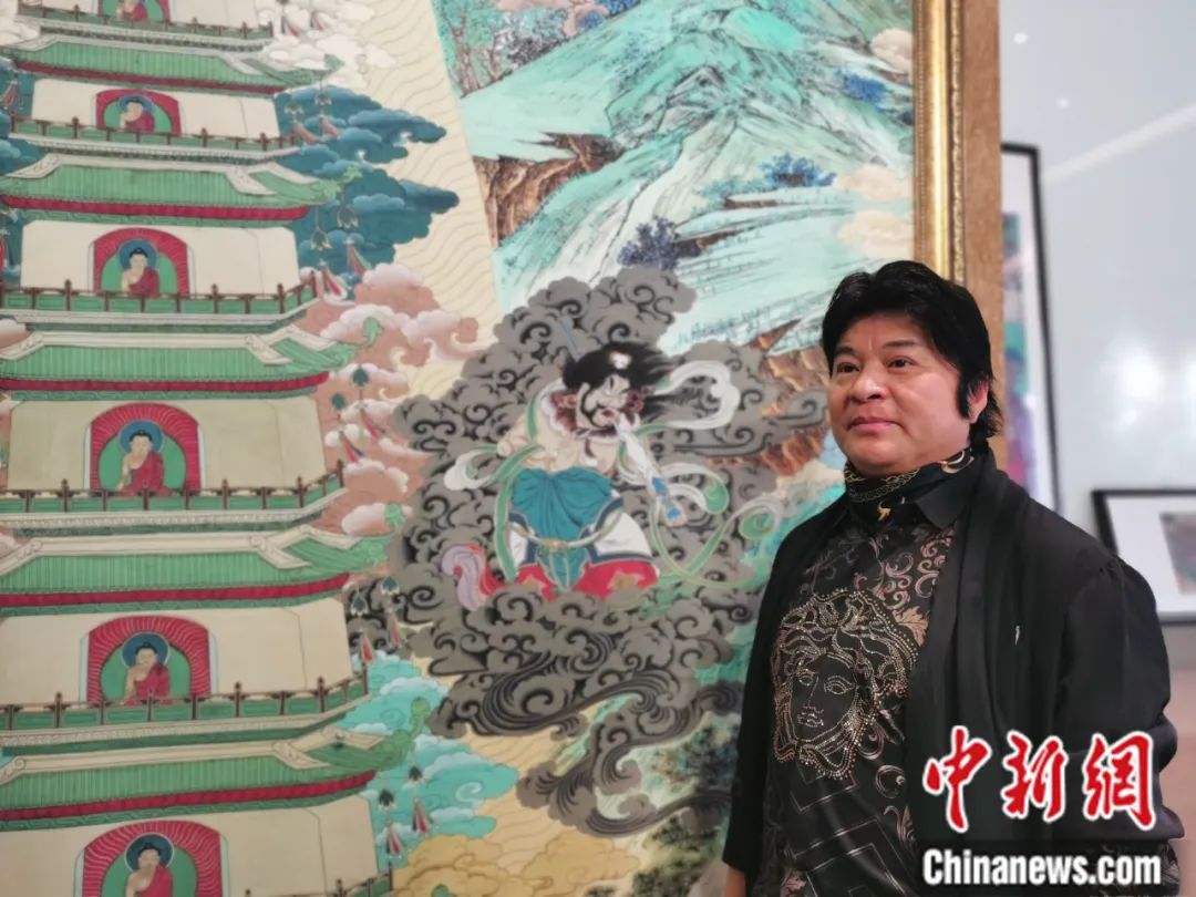 國家一級美術(shù)師劉觖。張?zhí)砀?攝