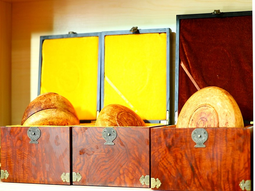 藏地木碗成品。