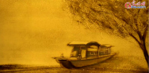 【沙畫】風(fēng)好正揚帆，起航新時代